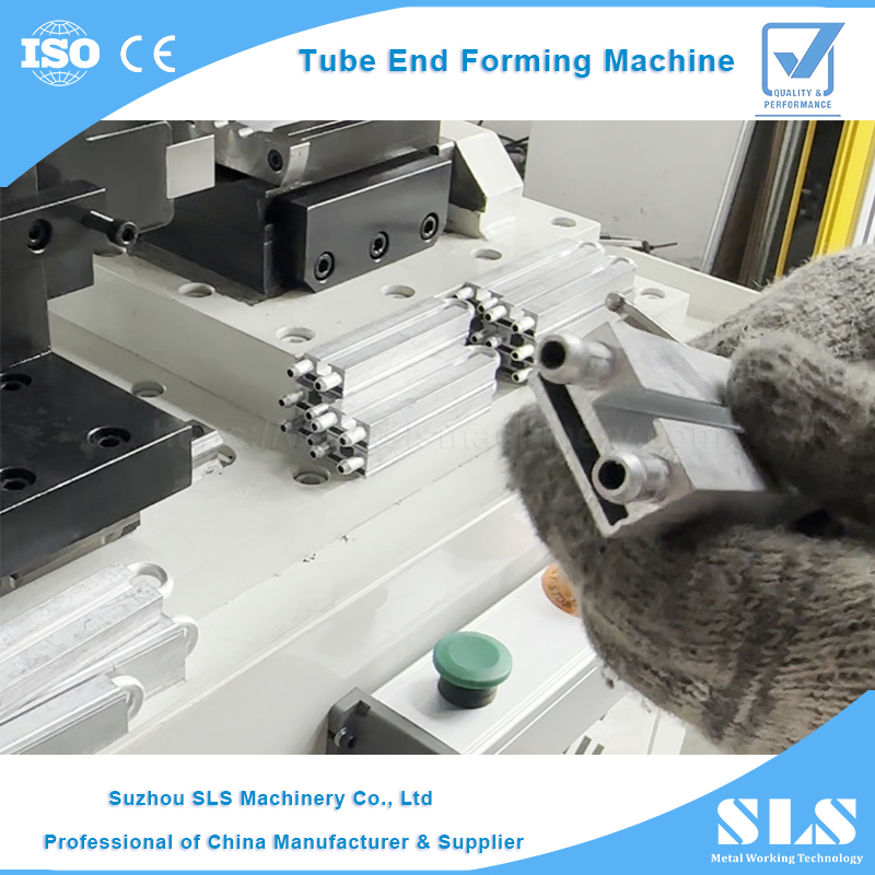 Condenser Intercambiador de calor Tubo de cobre End Máquina de formación | Equipo de reducción de tubería tubular de aluminio SS - TM -25NC 