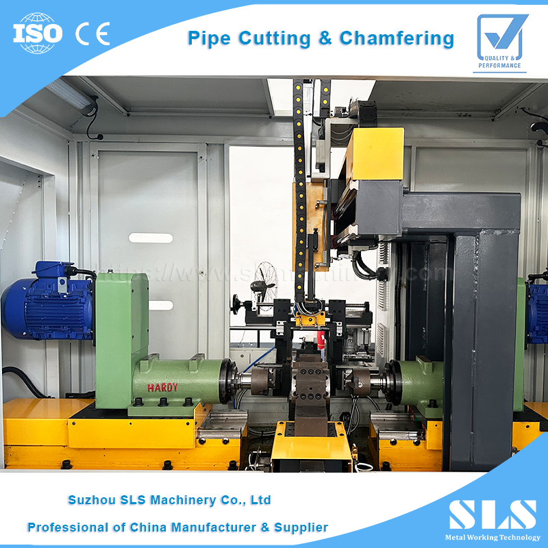 Máquina de corte de tubería y chaflán de tubería CNC de precisión CNC de SLS | La línea de producción completa de las soluciones de corte de tubo