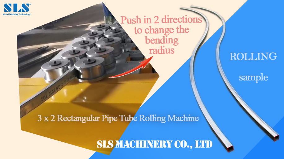 Máquina de rodadura de tubería CNC para tubo cuadrado rectangular: rodillo de rodillos de empuje para cambiar la forma de curva