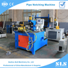 Tubo de acero metálico Angulgo de tubo hidráulico Notcher Notcher Tipeut Tipe End Arc Punching and Notching Machine