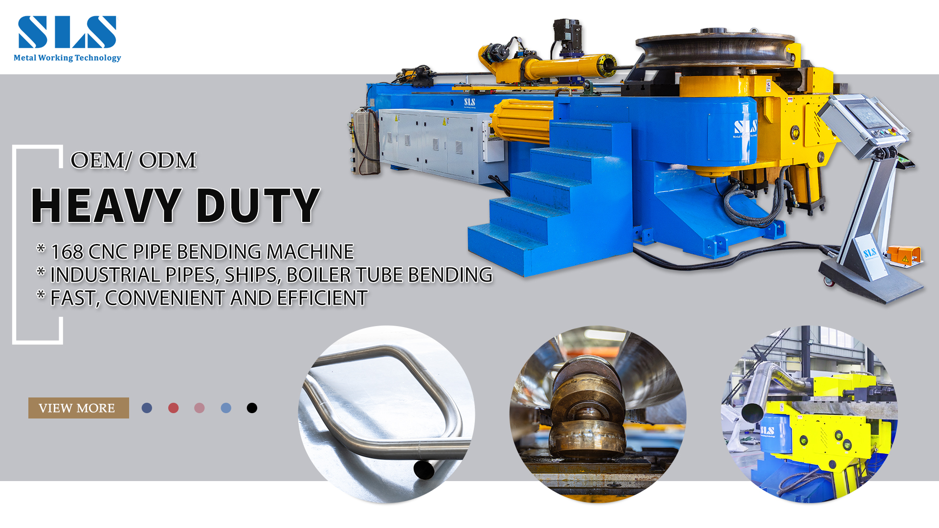 Máquina de flexión de tubo CNC de servicio pesado | Barcos, calderas, 5 pipas grandes industriales de 6 pulgadas Auto Bender