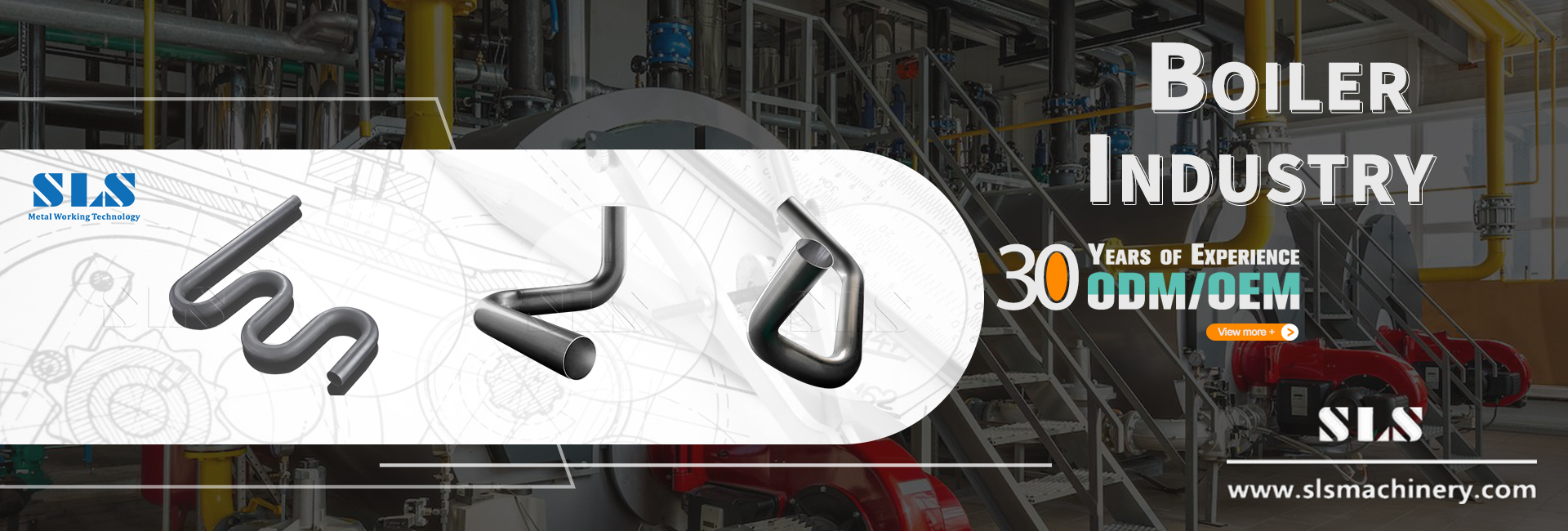 配图 .01. Aplicación de máquinas de flexión de tubos automáticos en la industria de las calderas