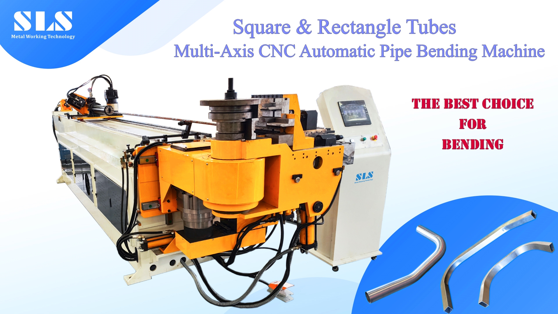Tubos cuadrados y rectángulos | Máquina de flexión de tuberías automáticas de CNC múltiples